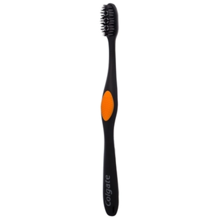 Colgate 360° Black Szczoteczka do zębów średnia z węglem aktywnym